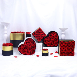 Preserved Roses - Heart Shape Premium Velvet Gift Box