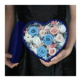 Preserved Roses - Heart Shape Premium Velvet Gift Box