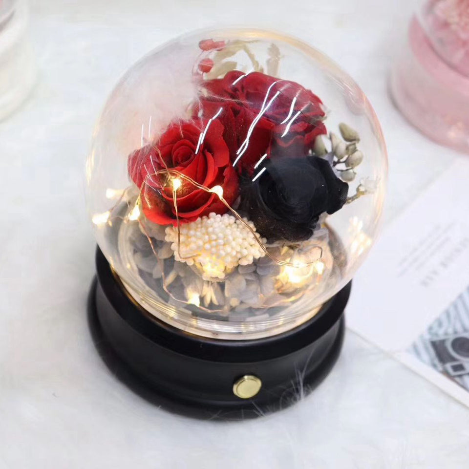 Preserved Roses - Glass Dome with Bluetooth Speaker