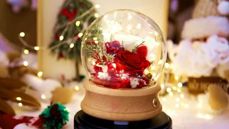 Preserved Roses - Glass Dome with Bluetooth Speaker